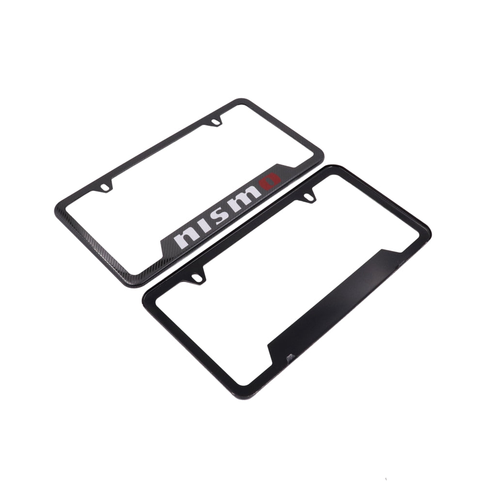 Brand New Universal 1PCS NISMO Metal Carbon Fiber Style License Plate Frame