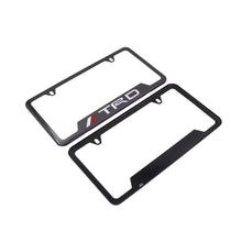 Load image into Gallery viewer, Brand New Universal 2PCS TRD Metal Carbon Fiber Style License Plate Frame