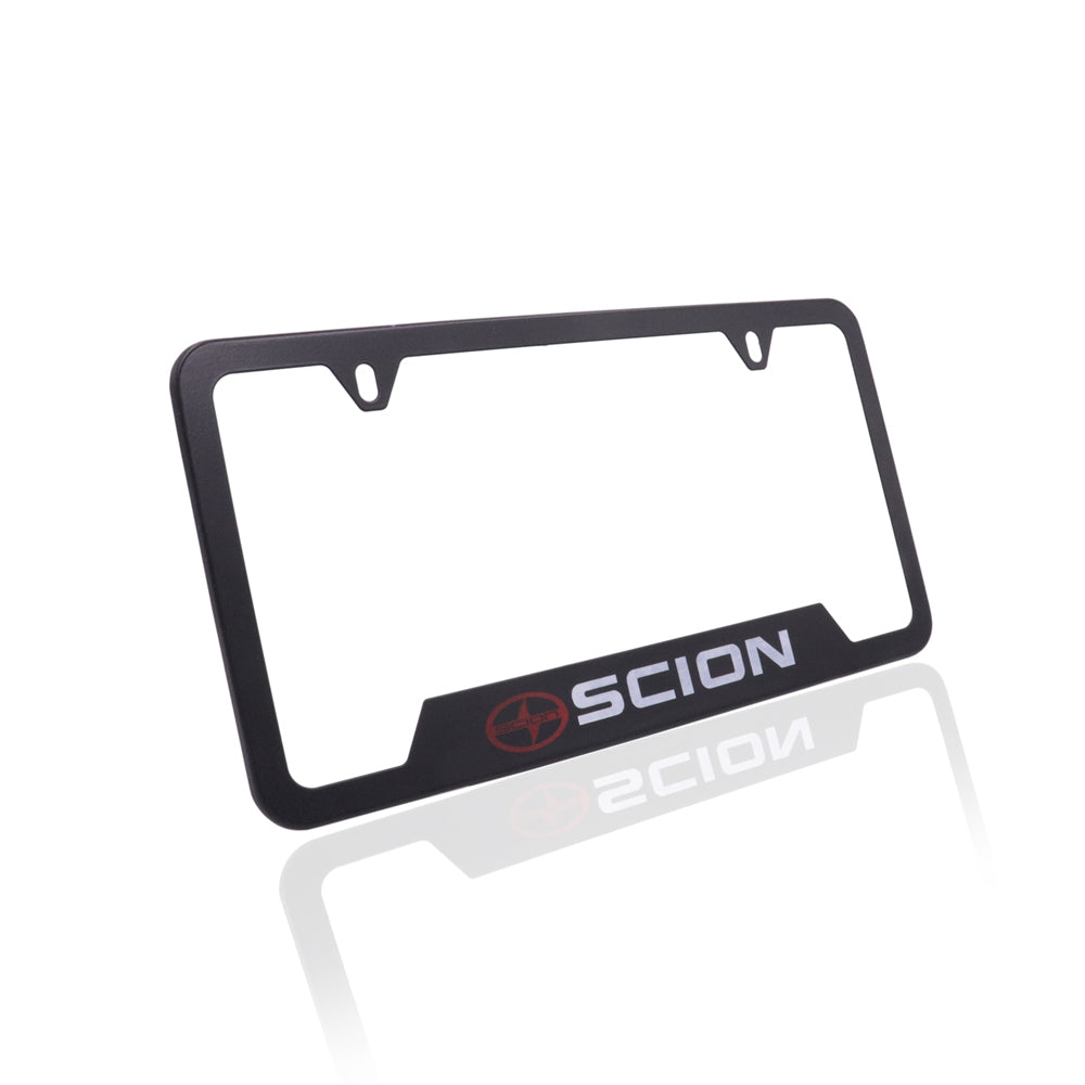 Brand New Universal 1PCS SCION Metal Black License Plate Frame