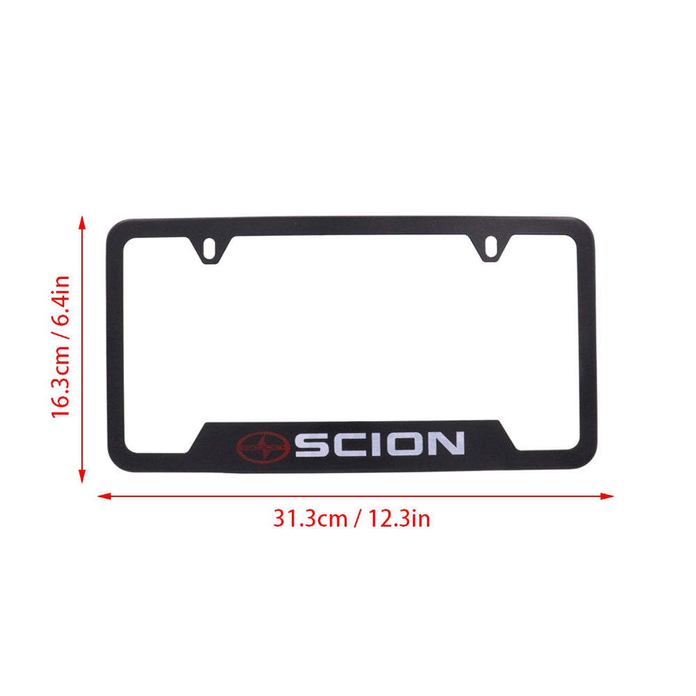 Brand New Universal 1PCS SCION Metal Black License Plate Frame