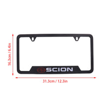 Load image into Gallery viewer, Brand New Universal 1PCS SCION Metal Black License Plate Frame