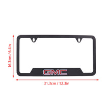 Load image into Gallery viewer, Brand New Universal 1PCS GMC Metal Black License Plate Frame