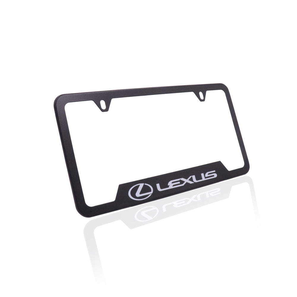 Brand New Universal 1PCS LEXUS Metal Black License Plate Frame