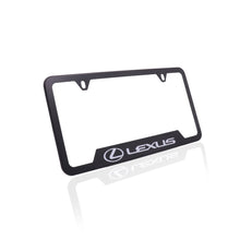 Load image into Gallery viewer, Brand New Universal 1PCS LEXUS Metal Black License Plate Frame