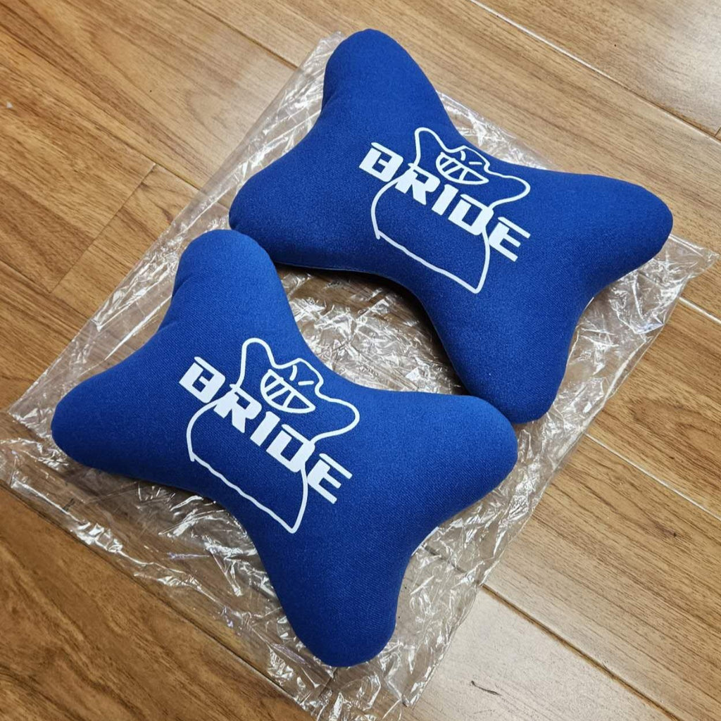 BRAND NEW 2PCS BRIDE BONE SHAPE BLUE FABRIC SOFT TOUCH CAR SEAT NECK PILLOWS HEADREST CUSHION PAD (Copy)