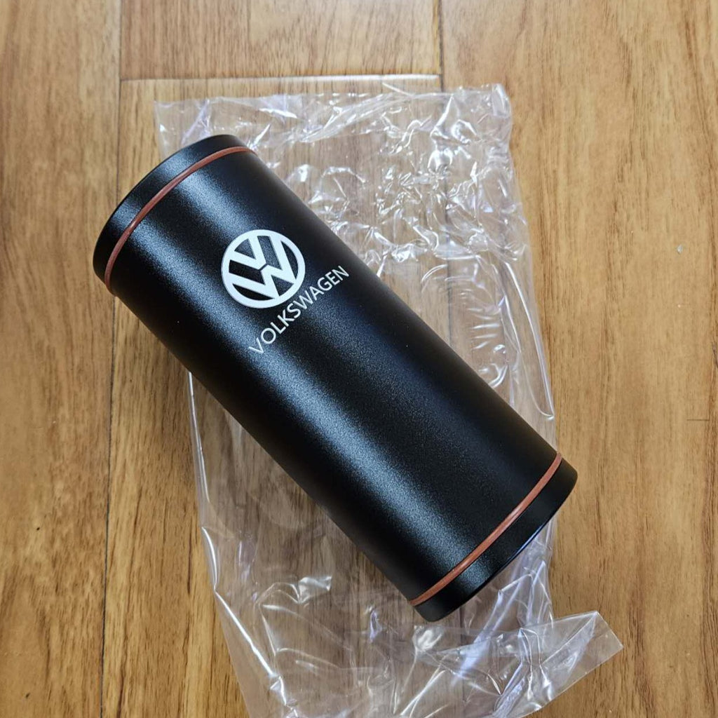 BRAND NEW VOLKSWAGEN Cylindrical Tissue Box Travel Round Aluminum Alloy