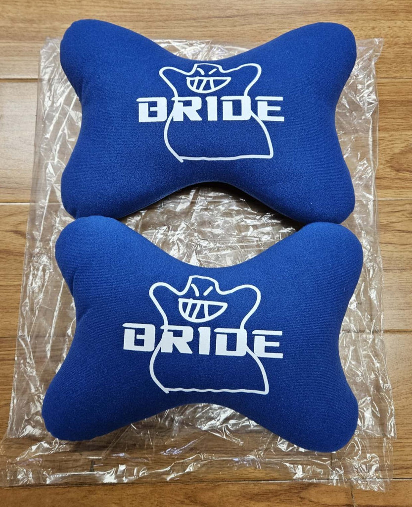 BRAND NEW 2PCS BRIDE BONE SHAPE BLUE FABRIC SOFT TOUCH CAR SEAT NECK PILLOWS HEADREST CUSHION PAD (Copy)