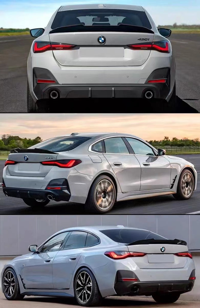 BRAND NEW 2021-2024 BMW G26 430i GRAN COUPE i4 REAL CARBON FIBER PSM STYLE TRUNK SPOILER