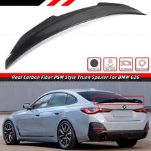 Load image into Gallery viewer, BRAND NEW 2021-2024 BMW G26 430i GRAN COUPE i4 REAL CARBON FIBER PSM STYLE TRUNK SPOILER