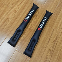 Load image into Gallery viewer, BRAND NEW UNIVERSAL 2PCS NISMO BLACK Car Seat Gap Filler Universal Fit Organizer Stop Things from Dropping Under