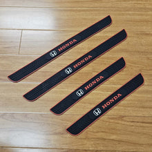 Load image into Gallery viewer, Brand New 4PCS Universal Honda Red Rubber Car Door Scuff Sill Cover Panel Step Protector