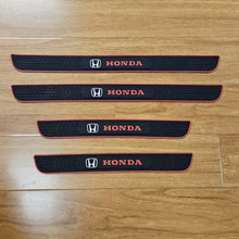 Load image into Gallery viewer, Brand New 4PCS Universal Honda Red Rubber Car Door Scuff Sill Cover Panel Step Protector