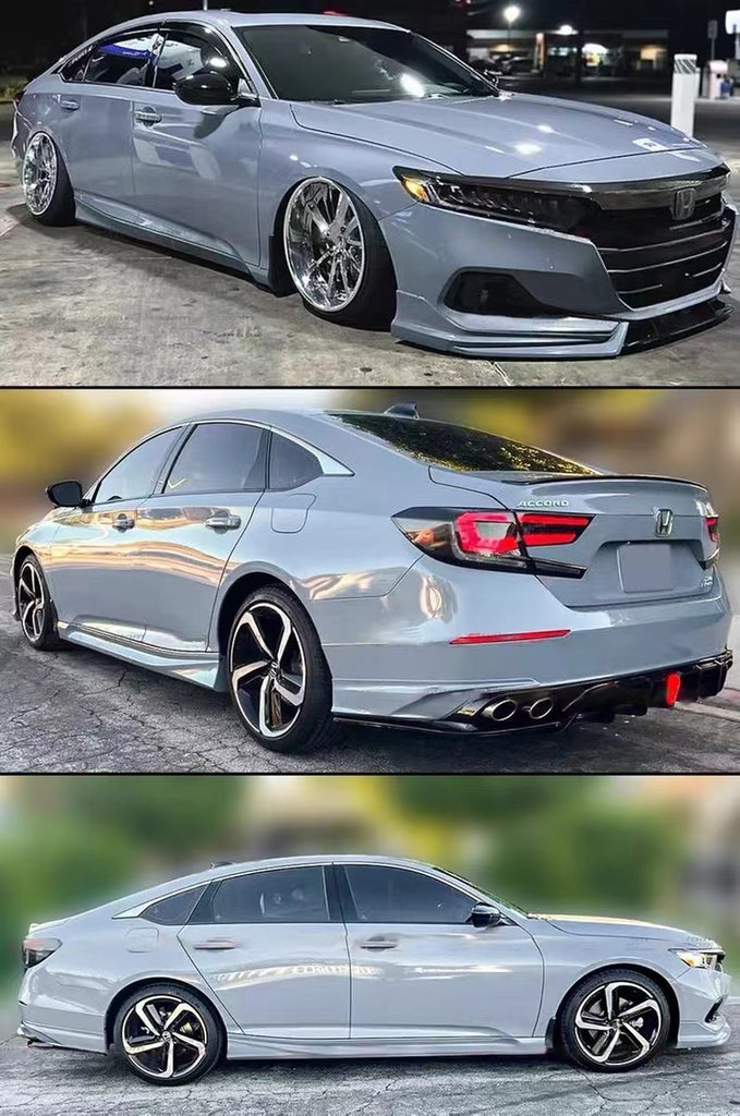 Brand New Yofer 2018-2022 Honda Accord Sonic Grey Pearl Add-On Side Skirt Extensions Splitter