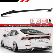 Load image into Gallery viewer, BRAND NEW 2023-2025 HONDA ACCORD YOFER DESIGN V1 GLOSSY BLACK HIGHKICK TRUNK SPOILER