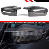 BRAND NEW 2021-2025 BMW G80 G82 G83 G87 M2 M3 M4 CARBON FIBER REPLACEMENT SIDE MIRROR CAPS