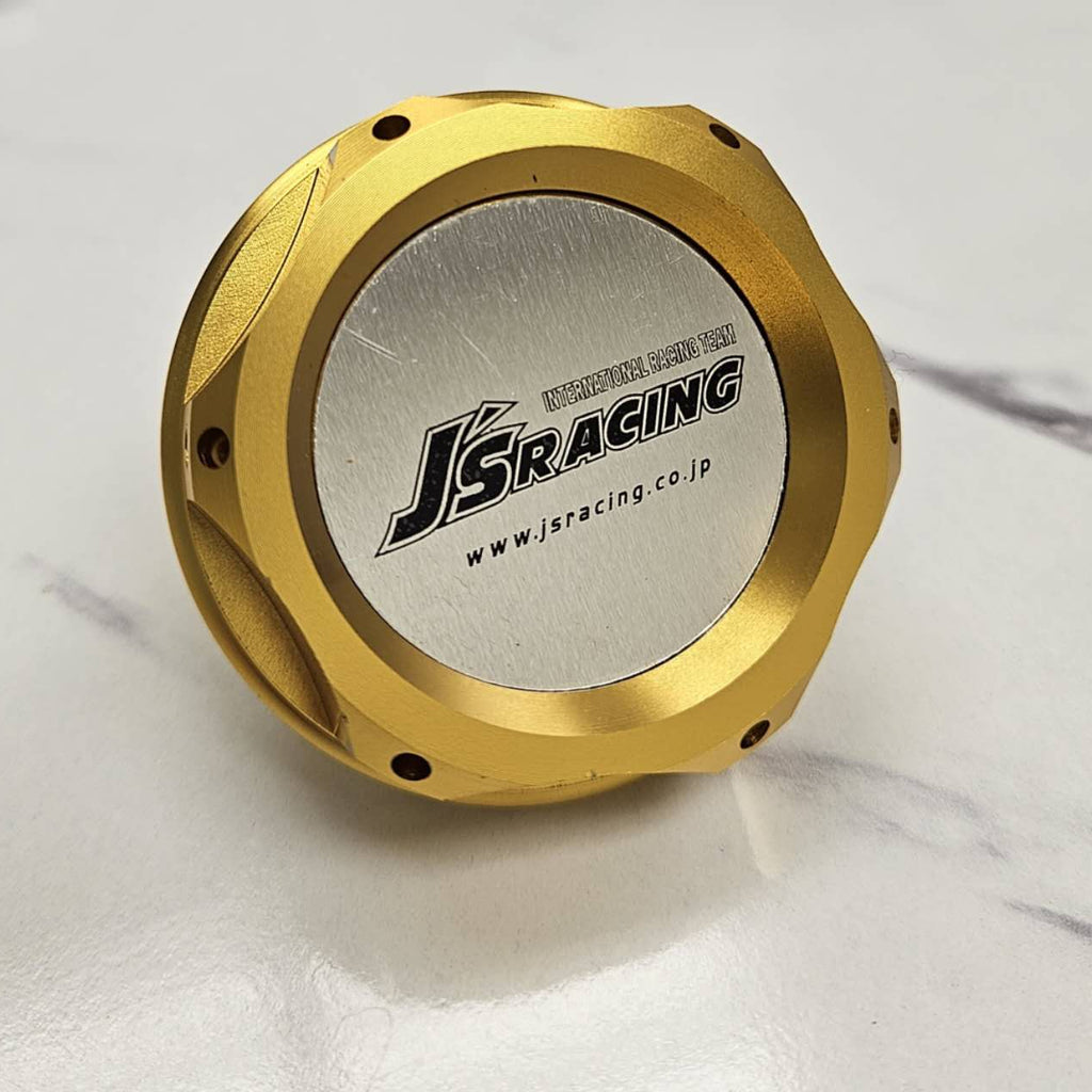 Brand New J'S RACING Gold Engine Oil Fuel Filler Cap Billet For Honda / Acura