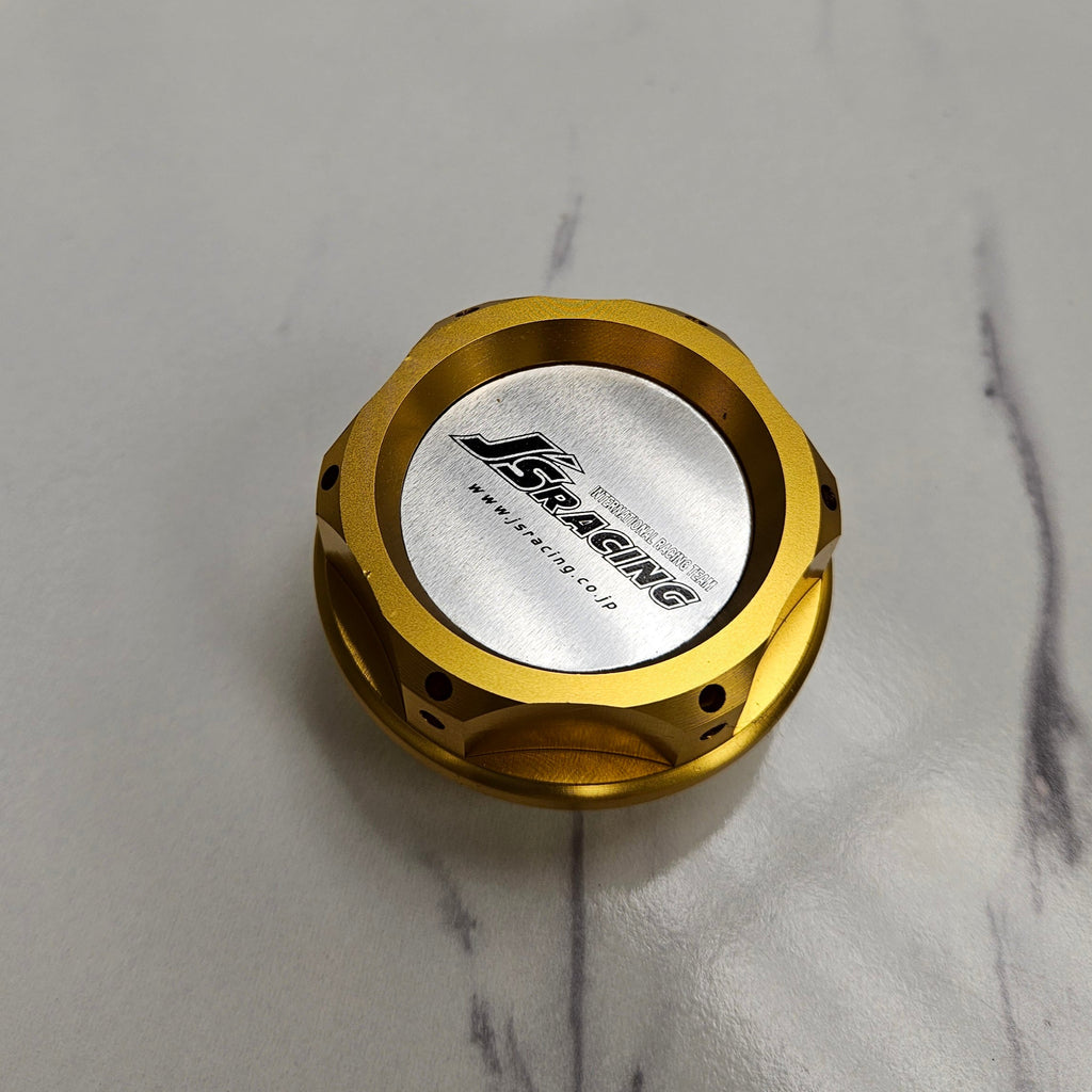 Brand New J'S RACING Gold Engine Oil Fuel Filler Cap Billet For Honda / Acura