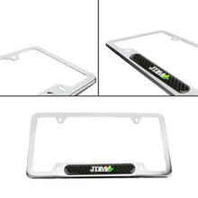 Load image into Gallery viewer, Brand New Universal 1PCS JDM BEGINNER LEAF Chrome Metal License Plate Frame