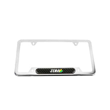 Load image into Gallery viewer, Brand New Universal 1PCS JDM BEGINNER LEAF Chrome Metal License Plate Frame