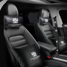 Load image into Gallery viewer, BRAND NEW 2PCS JP Junction Produce VIP Embroidery Black Car Seat Pillow Backrest Cushions