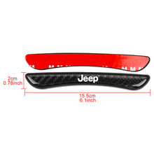 Load image into Gallery viewer, Brand New 4PCS JEEP Real Carbon Fiber Anti Scratch Badge Car Door Handle Cover Trim