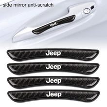 Load image into Gallery viewer, Brand New 4PCS JEEP Real Carbon Fiber Anti Scratch Badge Car Door Handle Cover Trim