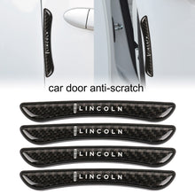 Load image into Gallery viewer, Brand New 4PCS Lincoln Real Carbon Fiber Anti Scratch Badge Car Door Handle Cover Trim