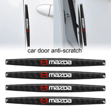 Load image into Gallery viewer, Brand New 4PCS Mazda Real Carbon Fiber Anti Scratch Badge Car Door Handle Cover Trim