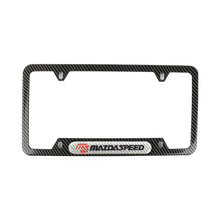 Load image into Gallery viewer, Brand New Universal 1PCS MAZDASPEED Carbon Fiber Look Metal License Plate Frame