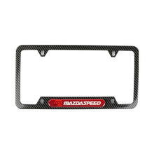 Load image into Gallery viewer, Brand New Universal 1PCS Mazdaspeed Carbon Fiber Look Metal License Plate Frame