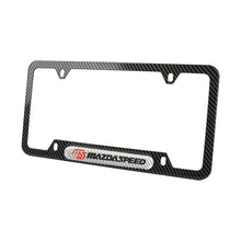 Load image into Gallery viewer, Brand New Universal 1PCS MAZDASPEED Carbon Fiber Look Metal License Plate Frame