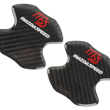 Load image into Gallery viewer, BRAND NEW UNIVERSAL 2PCS MAZDASPEED REAL CARBON FIBER ANTI-SCRATCH DOOR HANDLE PROTECTOR