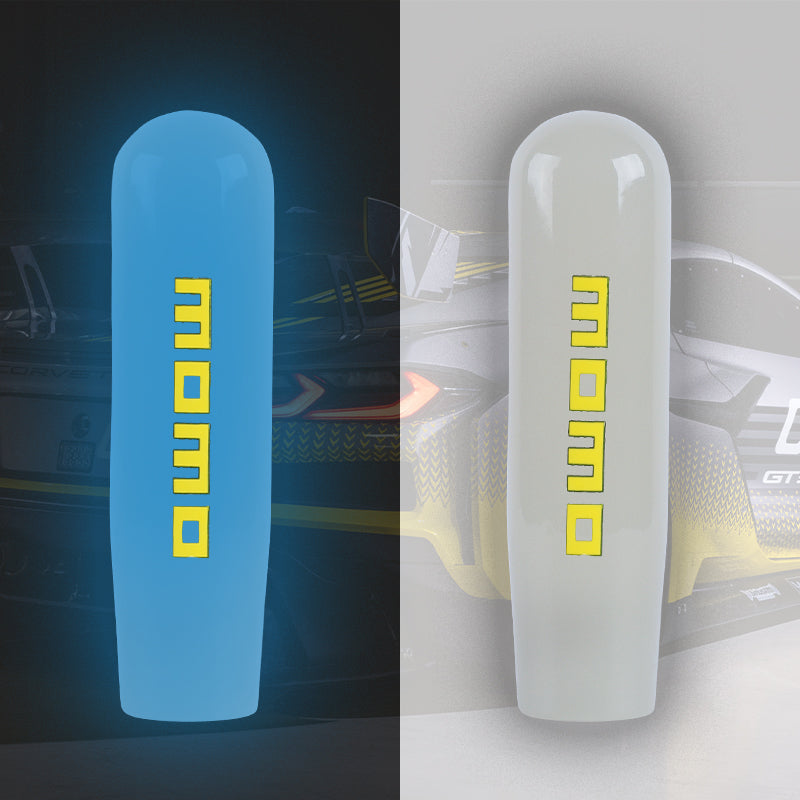 Brand New 15CM Momo Glow in the Dark Blue Manual Car Gear Long Stick Shift Knob Shifter M8 M10 M12