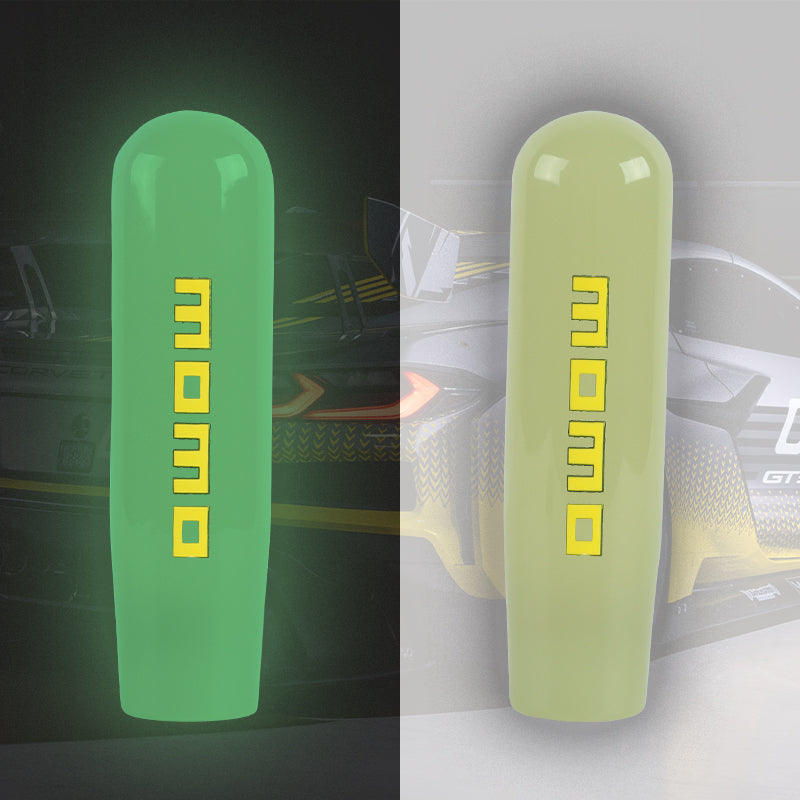 Brand New 15CM Momo Universal Glow In the Dark Green Manual Long Stick Shift Knob M8 M10 M12 Adapter