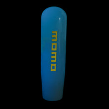 Load image into Gallery viewer, Brand New 15CM Momo Glow in the Dark Blue Manual Car Gear Long Stick Shift Knob Shifter M8 M10 M12