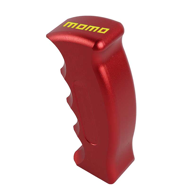 Brand New Momo Universal Red Aluminum Slotted Pistol Grip Handle Manual Gear Shift Knob Shifter M8 M10 M12