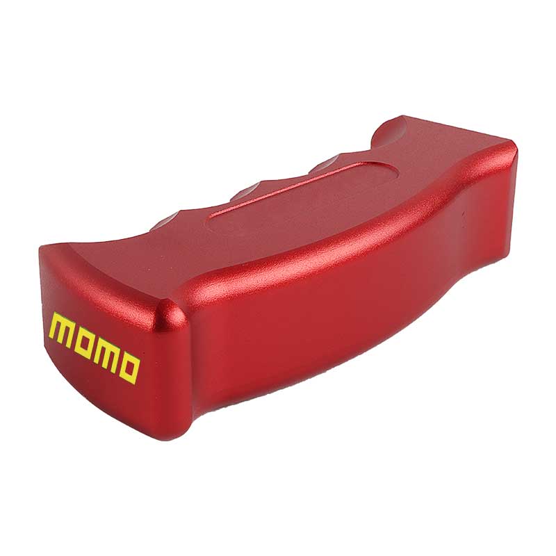 Brand New Momo Universal Red Aluminum Slotted Pistol Grip Handle Manual Gear Shift Knob Shifter M8 M10 M12