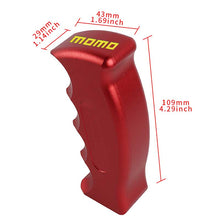 Load image into Gallery viewer, Brand New Momo Universal Red Aluminum Slotted Pistol Grip Handle Manual Gear Shift Knob Shifter M8 M10 M12