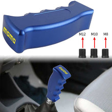 Load image into Gallery viewer, Brand New Momo Universal Blue Aluminum Slotted Pistol Grip Handle Manual Gear Shift Knob Shifter M8 M10 M12