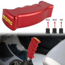 Load image into Gallery viewer, Brand New Momo Universal Red Aluminum Slotted Pistol Grip Handle Manual Gear Shift Knob Shifter M8 M10 M12