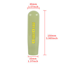 Load image into Gallery viewer, Brand New 15CM Momo Universal Glow In the Dark Green Manual Long Stick Shift Knob M8 M10 M12 Adapter