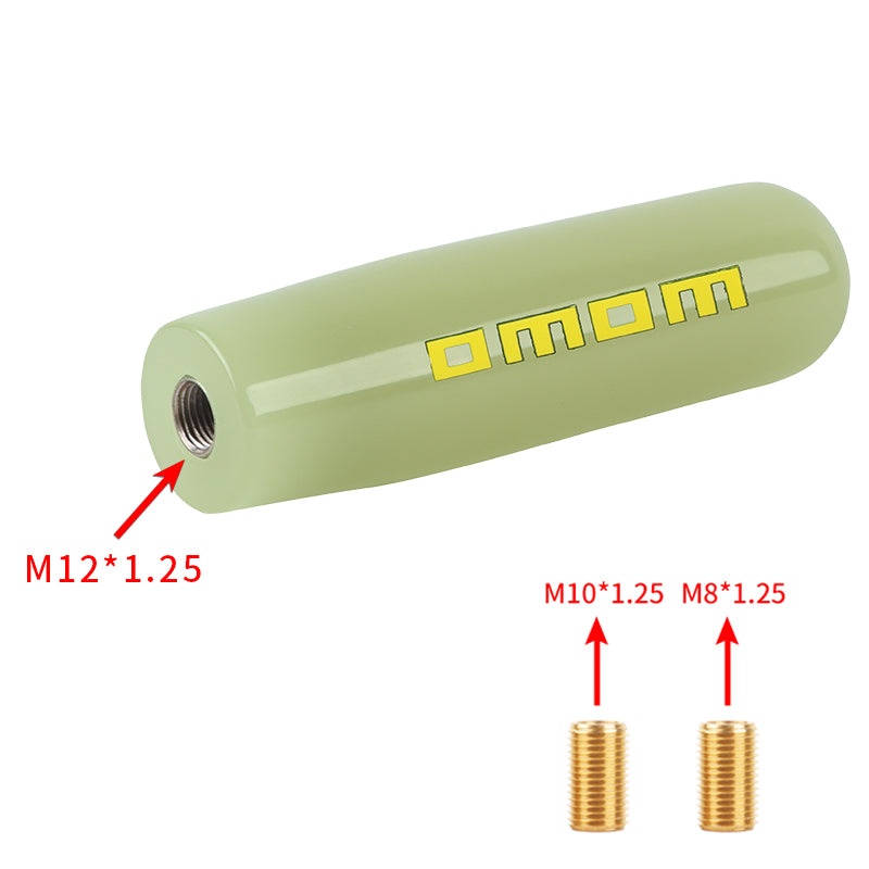 Brand New 15CM Momo Universal Glow In the Dark Green Manual Long Stick Shift Knob M8 M10 M12 Adapter