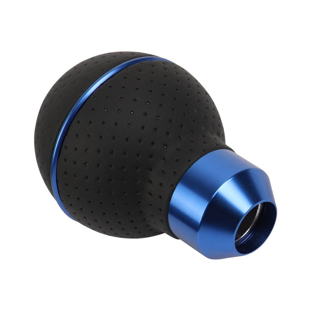 Brand New Universal Momo Carbon Fiber Blue & Black Ball Manual Gear Shift Knob Lever Shifter