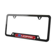 Load image into Gallery viewer, Brand New Universal 1PCS Mopar Carbon Fiber Look Metal License Plate Frame