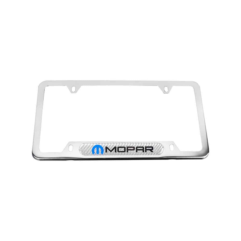 Brand New Universal 1PCS Mopar Chrome Metal License Plate Frame