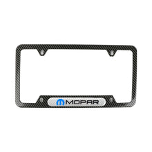 Load image into Gallery viewer, Brand New Universal 1PCS MOPAR Carbon Fiber Look Metal License Plate Frame