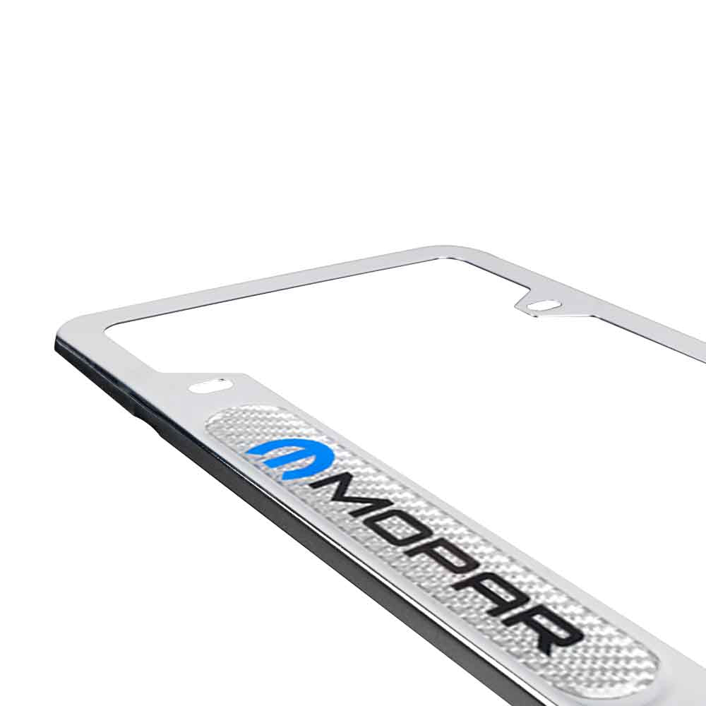 Brand New Universal 1PCS Mopar Chrome Metal License Plate Frame