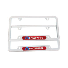 Load image into Gallery viewer, Brand New Universal 1PCS MOPAR Silver Metal License Plate Frame