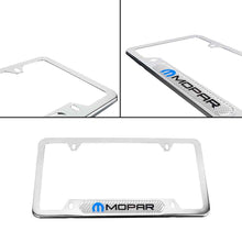 Load image into Gallery viewer, Brand New Universal 1PCS Mopar Chrome Metal License Plate Frame