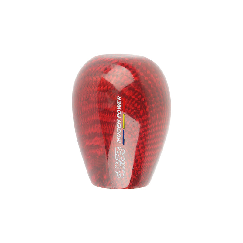 Brand New Universal Mugen Red Real Carbon Fiber Manual Gear Stick Shift Knob Shifter M8 M10 M12